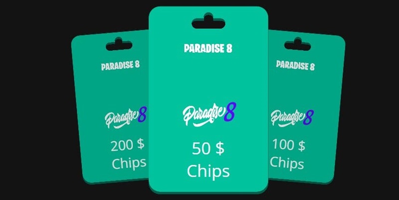 Main bonuses at Paradise 8 Casino 1